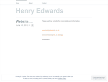 Tablet Screenshot of henryedwardsblog.wordpress.com