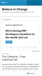 Mobile Screenshot of believeinchange.wordpress.com