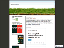 Tablet Screenshot of believeinchange.wordpress.com
