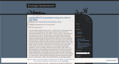 Desktop Screenshot of portugalsustentavel.wordpress.com