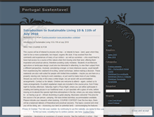 Tablet Screenshot of portugalsustentavel.wordpress.com
