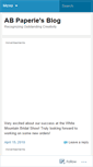 Mobile Screenshot of abpaperie.wordpress.com