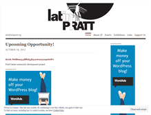 Tablet Screenshot of latinpratt.wordpress.com