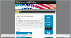 Desktop Screenshot of mcnaireurope2010.wordpress.com