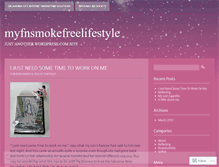 Tablet Screenshot of myfnsmokefreelifestyle.wordpress.com