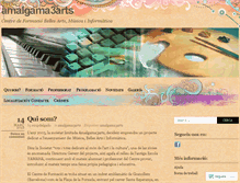 Tablet Screenshot of amalgama3arts.wordpress.com