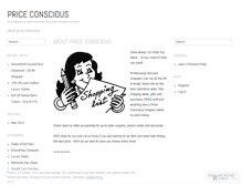 Tablet Screenshot of priceconscious.wordpress.com