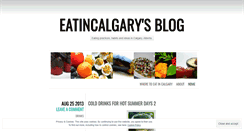 Desktop Screenshot of eatincalgary.wordpress.com