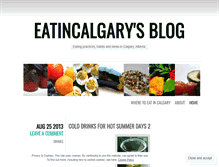 Tablet Screenshot of eatincalgary.wordpress.com