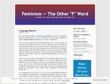 Tablet Screenshot of godlessfeminist.wordpress.com