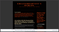 Desktop Screenshot of greaterharvest.wordpress.com