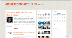 Desktop Screenshot of andreaescobars.wordpress.com