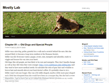 Tablet Screenshot of mostlylab.wordpress.com