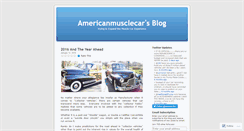 Desktop Screenshot of americanmusclecar.wordpress.com