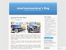 Tablet Screenshot of americanmusclecar.wordpress.com