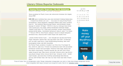 Desktop Screenshot of literarycitizenreporter.wordpress.com