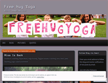 Tablet Screenshot of freehugyoga.wordpress.com