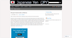 Desktop Screenshot of currencyjapaneseyen.wordpress.com