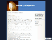 Tablet Screenshot of deamarkswindowseat.wordpress.com