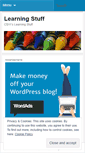 Mobile Screenshot of learningstuff.wordpress.com