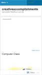 Mobile Screenshot of creativeaccomplishments.wordpress.com