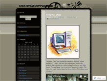 Tablet Screenshot of creativeaccomplishments.wordpress.com