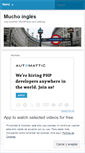 Mobile Screenshot of muchoingles.wordpress.com