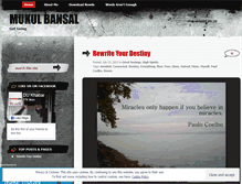 Tablet Screenshot of mukulbansal.wordpress.com
