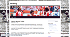 Desktop Screenshot of exileblog.wordpress.com