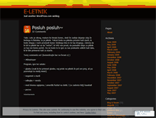 Tablet Screenshot of eletnik.wordpress.com