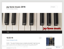 Tablet Screenshot of jaybonemusic.wordpress.com