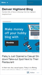 Mobile Screenshot of denverhighland.wordpress.com