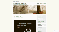 Desktop Screenshot of darkknightfairlady.wordpress.com