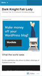 Mobile Screenshot of darkknightfairlady.wordpress.com