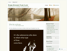 Tablet Screenshot of darkknightfairlady.wordpress.com