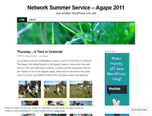 Tablet Screenshot of networkagape2011.wordpress.com