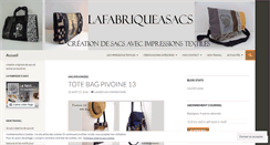 Desktop Screenshot of lafabriqueasacs.wordpress.com