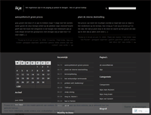 Tablet Screenshot of ikje.wordpress.com