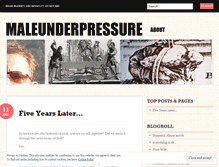 Tablet Screenshot of maleunderpressure.wordpress.com