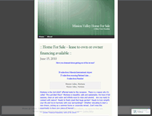 Tablet Screenshot of missionhouseforsale.wordpress.com