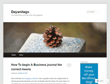 Tablet Screenshot of dayanitago.wordpress.com