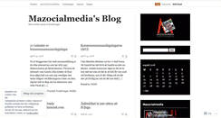 Desktop Screenshot of mazocialmedia.wordpress.com