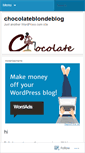 Mobile Screenshot of chocolateblondeblog.wordpress.com