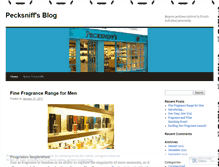 Tablet Screenshot of pecksniffs.wordpress.com