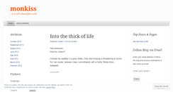 Desktop Screenshot of monkiss.wordpress.com