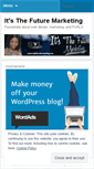 Mobile Screenshot of itsthefuturemarketing.wordpress.com