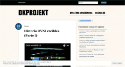 Desktop Screenshot of dkprojekt.wordpress.com