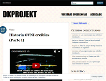 Tablet Screenshot of dkprojekt.wordpress.com