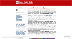 Desktop Screenshot of musicmediameds.wordpress.com