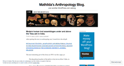 Desktop Screenshot of mathildasanthropologyblog.wordpress.com